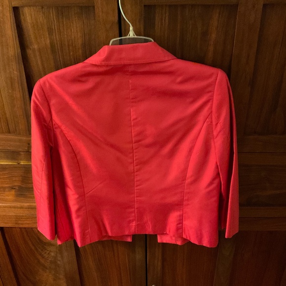 Ann Taylor Silk cocktail dress in fushia and orange. - Picture 7 of 8